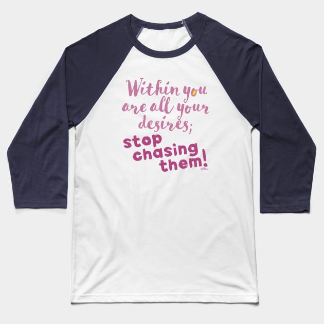 Within You-pink Baseball T-Shirt by NN Tease
